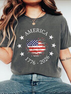 America 250th Anniversary Shirt, Patriotic USA Flag Tee, Independence Day Gift